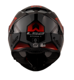 LS2 FF800 Storm II Kronos Red Grey Gloss (D Ring) Helmet