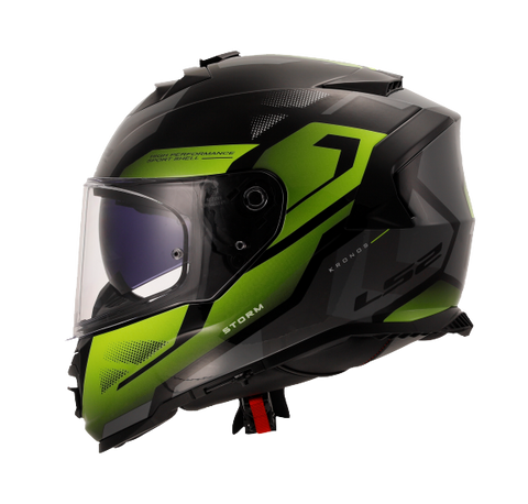 LS2 FF800 Storm II Kronos Yellow Grey Gloss (D Ring) Helmet
