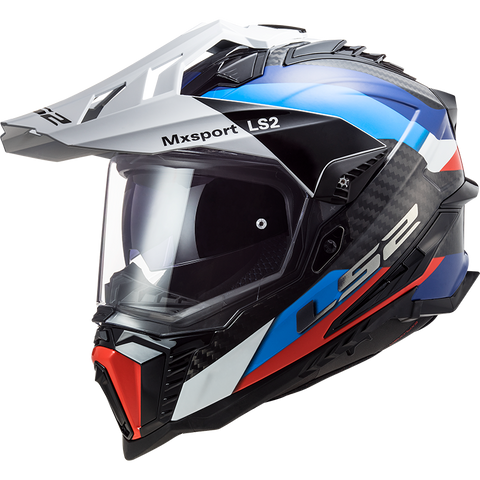 LS2 MX701 Explorer Carbon Frontier - Black Blue Gloss - Helmet