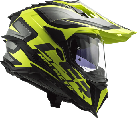 ls2 arrow rush helmet hi-vis yellow LS2 MX701 Explorer Alter - Matt Black Yellow