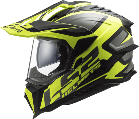 LS2 MX701 Explorer Alter - Matt Black Yellow - Helmet