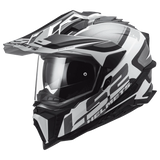 LS2 MX701 Explorer Alter - Matt Black White - Helmet