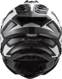 LS2 MX701 Explorer Alter - Matt Black White - Helmet