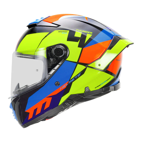 MT Thunder4 SV Exa Gloss Fluorescent Yellow Helmet