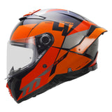 MT Thunder4 SV Exa Gloss Orange Helmet