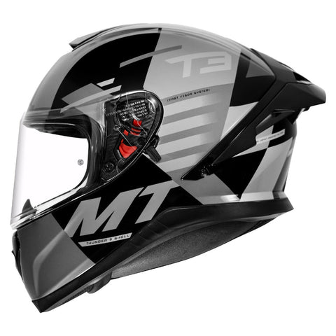 MT Thunder3 Pro Deep Gloss Grey Helmet