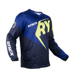 Rynox Raid Jersey Switchback Neo - Blue Hi-Viz Green