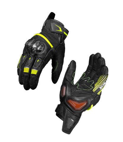 Rynox Tornado Pro 5 Gloves Hi-Viz Green