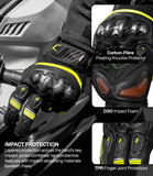 Rynox Tornado Pro 5 Gloves Hi-Viz Black Red