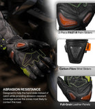Rynox Tornado Pro 5 Gloves Hi-Viz Black Red