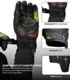 Rynox Tornado Pro 5 Gloves Hi-Viz Black Red