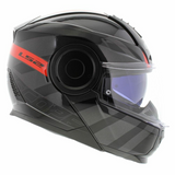 LS2 FF902 Scope HAMR Black Titanium Red Gloss Helmet