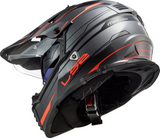 LS2 MX436 Pioneer Evo Knight Titanium Fluro Orange Matt Helmet