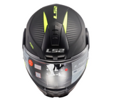 LS2 FF902 Scope Skid - Gloss Black HiViz Yellow Helmet