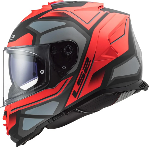 LS2 FF800 Storm II Faster Titanium Red Matt Helmet