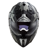 LS2 MX701 Explorer Atlantis - Black Titanium Matte - Helmet