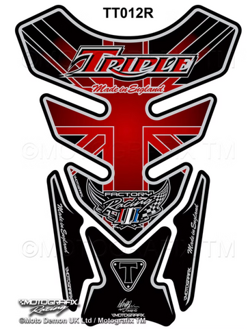 Motografix Triumph Style Speed Street Triple Tank Pad (TT012R)