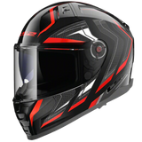 LS2 FF811 Vector II Alizer Gloss Black Red Gloss