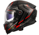 LS2 FF811 Vector II Alizer Gloss Black Red Gloss