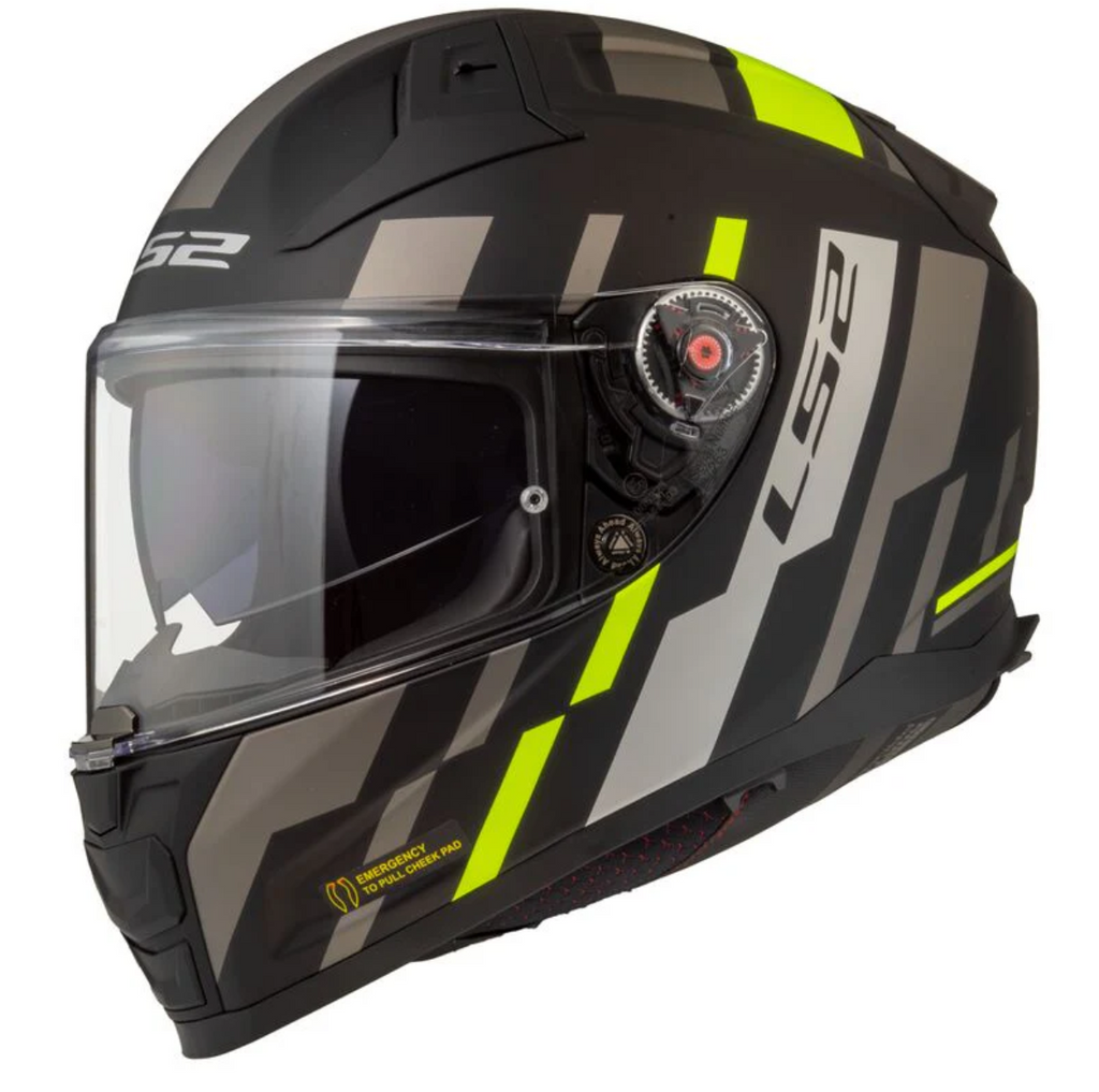 LS2 FF811 Vector II Tron Matt Black HiViz Yellow – LazyAssBikers LS2 FF811 Vector II Tron Matt Black HiViz Yellow – LazyAssBikers