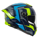 MT Thunder4 Mountain Gloss Blue Helmet