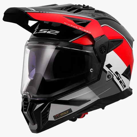 LS2 MX436 Pioneer II Rally Gloss Red White