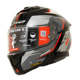 LS2 FF320 Stream II Meteor Gloss Black Red
