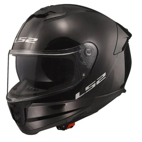 LS2 Stream II Solid Black Gloss (D Ring) Helmet