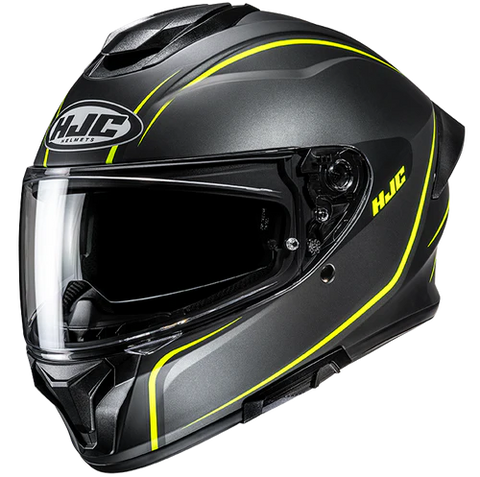 HJC C71 Quez MC3HSF Matt Black Grey Yellow