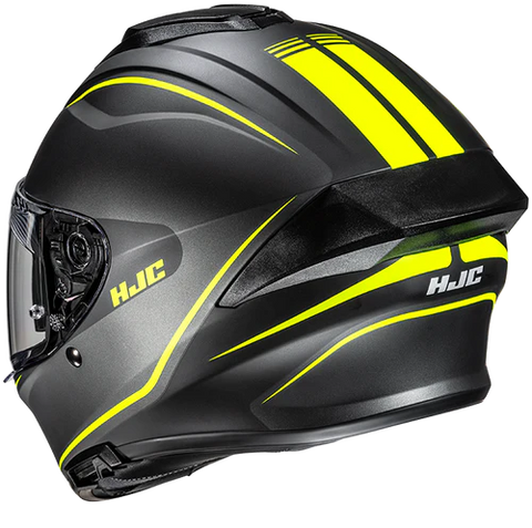 black and yellow hjc helmet HJC C71 Quez MC3HSF Matt Black Grey Yellow – LazyAssBikers