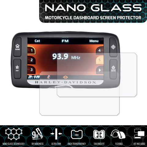 Speedo angels harley davidson boom! Box 6.5gt nano glass dashboard screen protector (2 x ultra-clear)