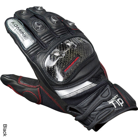 Komine Protect Leather Motorcycle Gloves Guren (GK-193)
