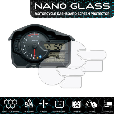 Speedo Angels SUZUKI V-STROM 650/1000 2017+ Nano Glass Dashboard Screen Protector (2 x Ultra-Clear)