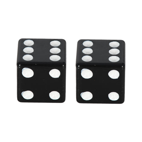 Oxford Lucky Dice Valve Caps Black (OX760)