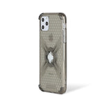 Cube-Intuitive iPhone 11 Pro Max/XS Max X-Guard, Clear Grey Bones Infinity mount Cover. (MA17-0018)