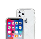 Cube-Intuitive iPhone 11 Pro/X/XS X-Guard, Clear Grey Bones Infinity mount Cover. (MA16-0018)
