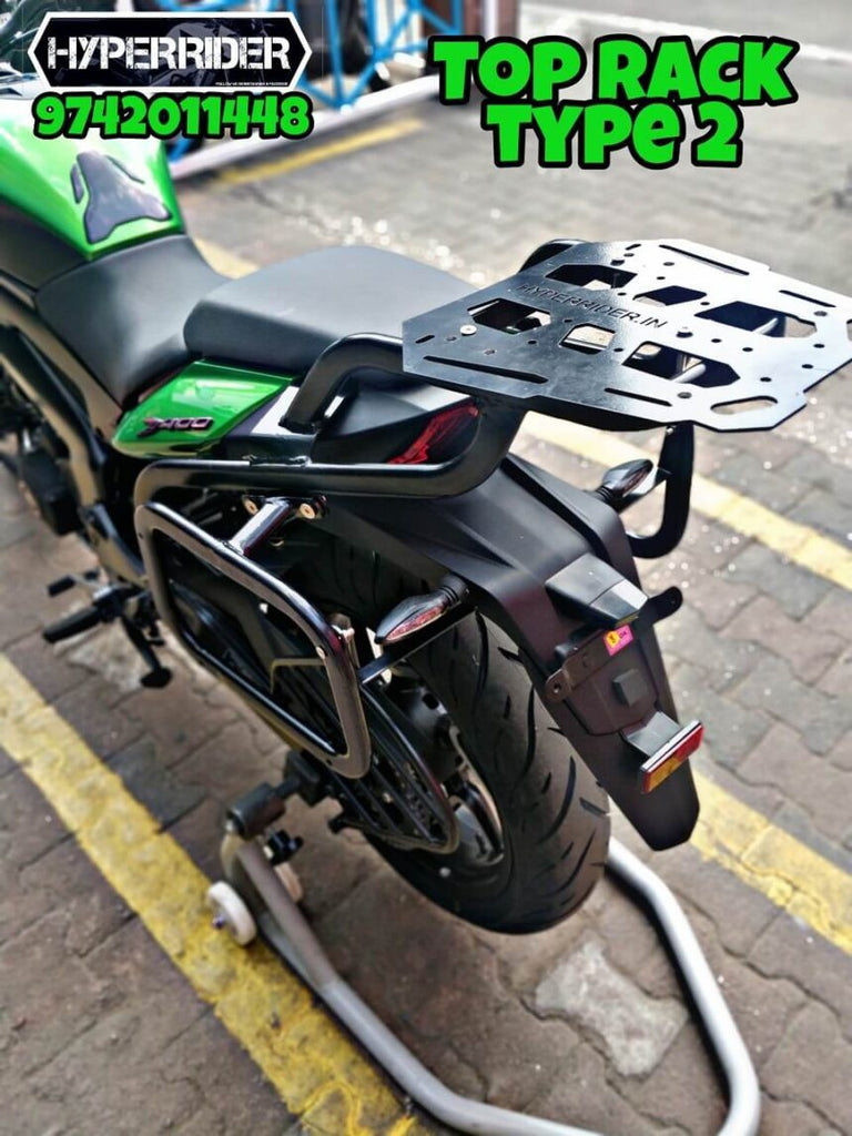 HyperRider Top Rack Type 2 for Dominar 400 LazyAssBikers