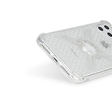 Cube-Intuitive iPhone 11 Pro Max/XS Max X-Guard, Clear Grey Bones Infinity mount Cover. (MA17-0018)