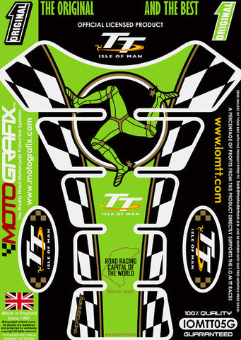 Motografix Isle Of Man TT Races Official Licensed Tank Pad (IOMTT05G)