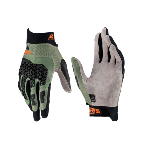 Leatt 3.5 Lite Mountain Bike / MX Gloves For Men – Cactus Green, Knuckle Protection, Breathable Grip Gloves