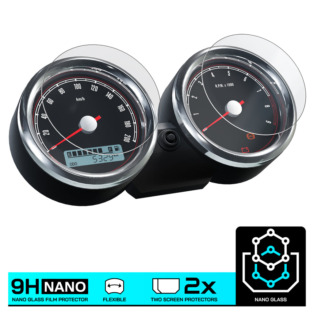 Speedo Angels Royal Enfield 650 Interceptor Continental GT Nano Glas LazyAssBikers