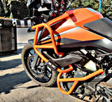 HyperRider Crash Guards with Sliders KTM Adventure 250/390 Orange (HRADV021S)