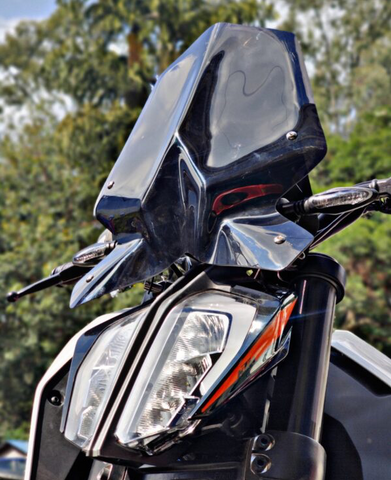 HyperRider Windshield Black KTM Duke 125 200 390 ACC270