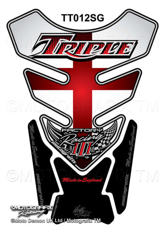 Motografix Triumph Style Speed Street Triple Tank Pad (TT012SG)