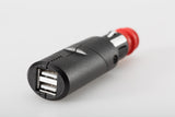 SW-MOTECH Double USB power port with universal plug. For 12V DIN / cigarette lighter socket. 2x2100 mA. (EMA.00.107.12200)