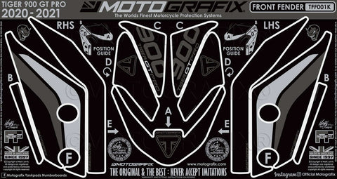 Motografix Triumph Tiger 900 GT Pro 20-21 Fender Protector (TFF001)